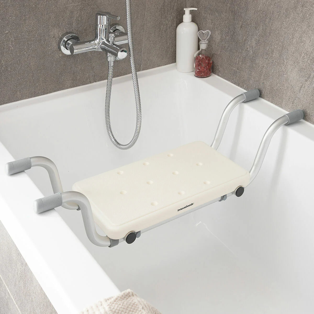 InnovaGoods Seburett Badewannensitz 74–83 cm – 2in1, rutschfest, verstellbar