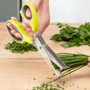 InnovaGoods Fivessor Kräuterschere 5-in-1 – ergonomisch, multifunktional, kompakt