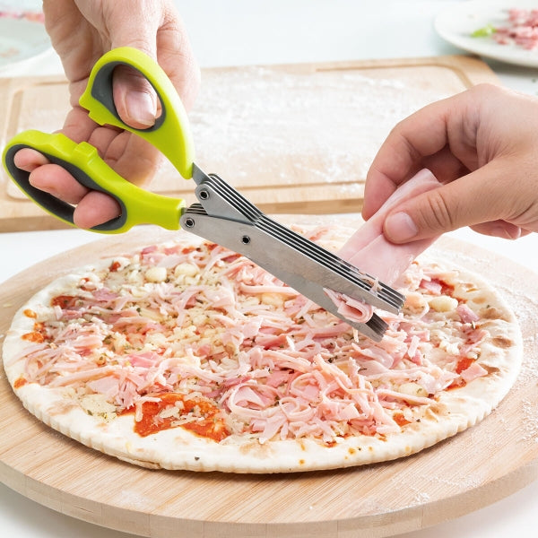 InnovaGoods Fivessor Kräuterschere 5-in-1 – ergonomisch, multifunktional, kompakt