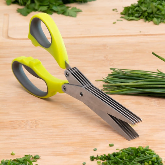 InnovaGoods Fivessor Kräuterschere 5-in-1 – ergonomisch, multifunktional, kompakt