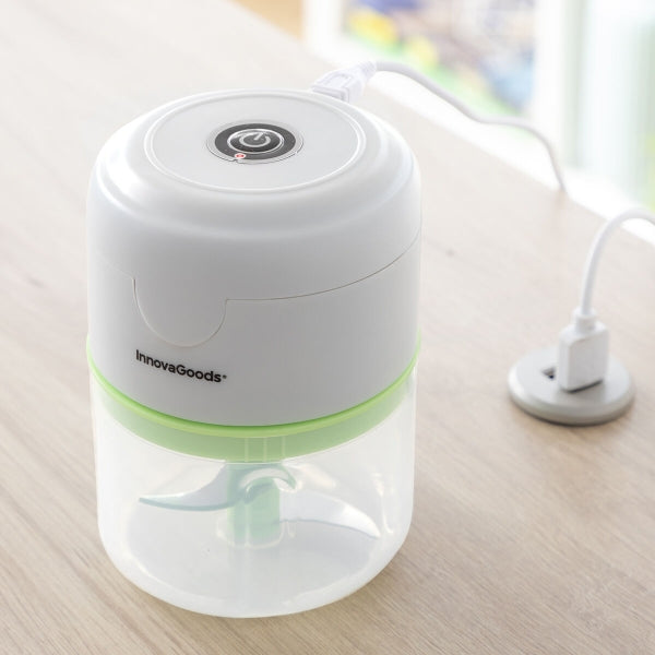 InnovaGoods Echoppie Mini-Zerkleinerer 250 ml – kabellos, 40 W, 3 Edelstahlklingen
