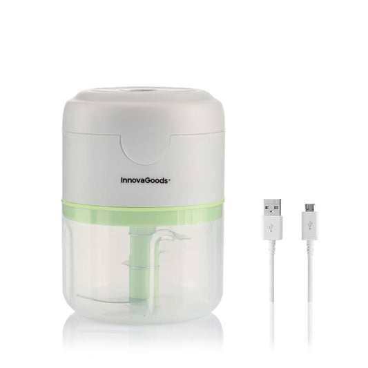 InnovaGoods Echoppie Mini-Zerkleinerer 250 ml – kabellos, 40 W, 3 Edelstahlklingen